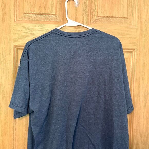 Helix Y2k Grunge Vintage Affliction Blue Skull Men's T-Shirt Size XL - Picture 6 of 8